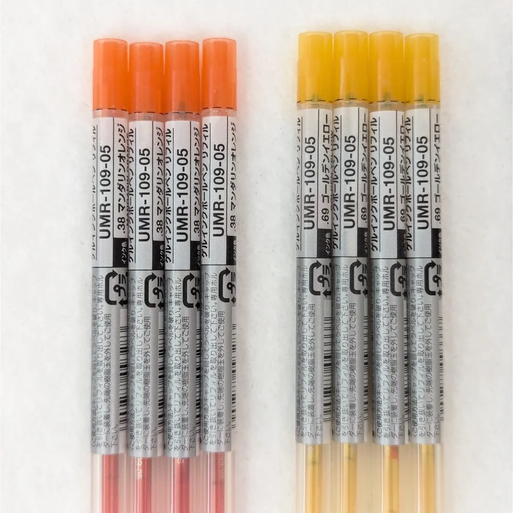 Uni Style Fit 0.5 mm Ballpoint Pen Ink Refill Variety (Lot of 18) UMR-109-05